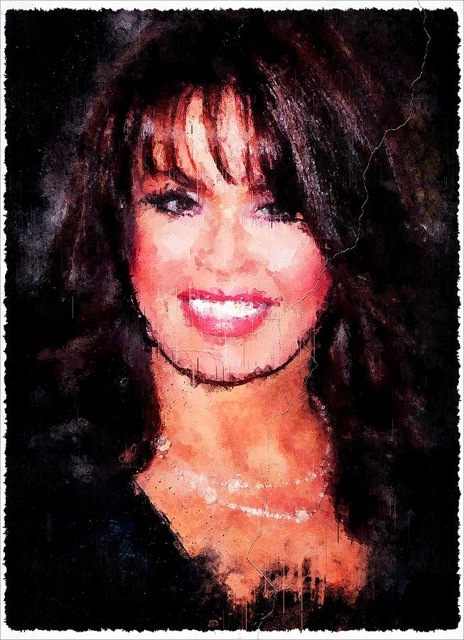 Celebrity Marie Osmond art Mixed Media by Luettgen Vidal - Fine Art America