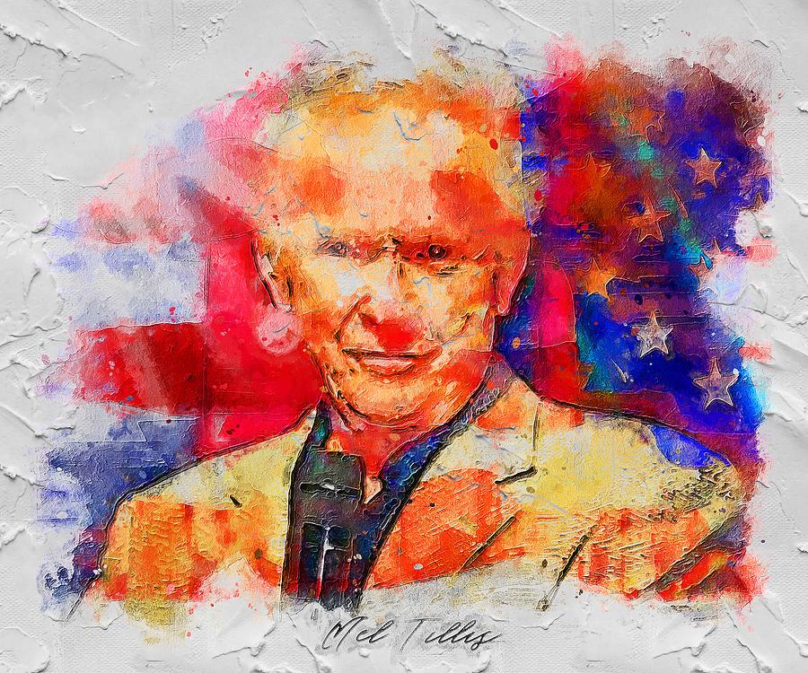 Celebrity Mel Tillis Painting by Rosie Boehm - Fine Art America