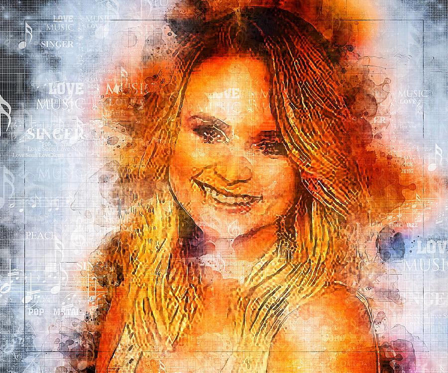 Celebrity Miranda Lambert Digital Art by Walter Florine - Pixels