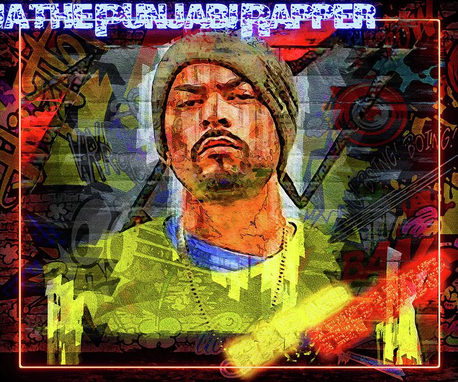 Celebrity music artists Bohemia the Punjabi Rapper Artwork Mixed Media ...