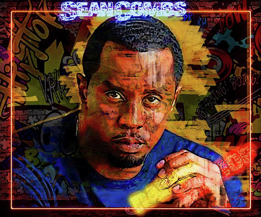 Celebrity music artists Sean Combs Artwork Mixed Media by Luettgen ...