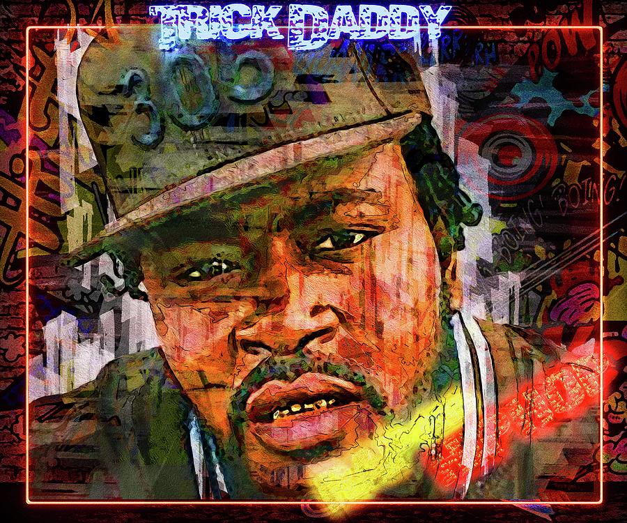 Celebrity music artists Trick Daddy Artwork Mixed Media by Luettgen ...