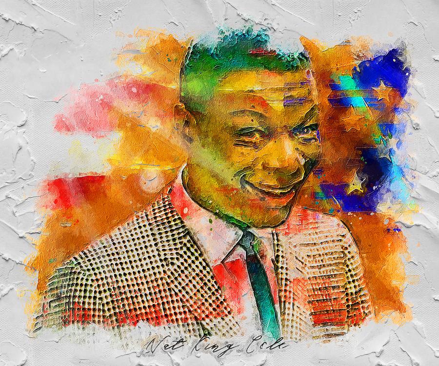 Celebrity Nat King Cole Painting by Rosie Boehm | Fine Art America