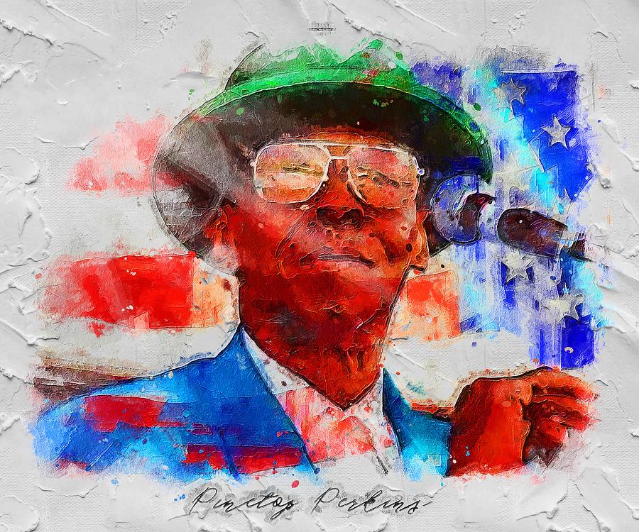 Celebrity Pinetop Perkins Painting by Rosie Boehm | Fine Art America