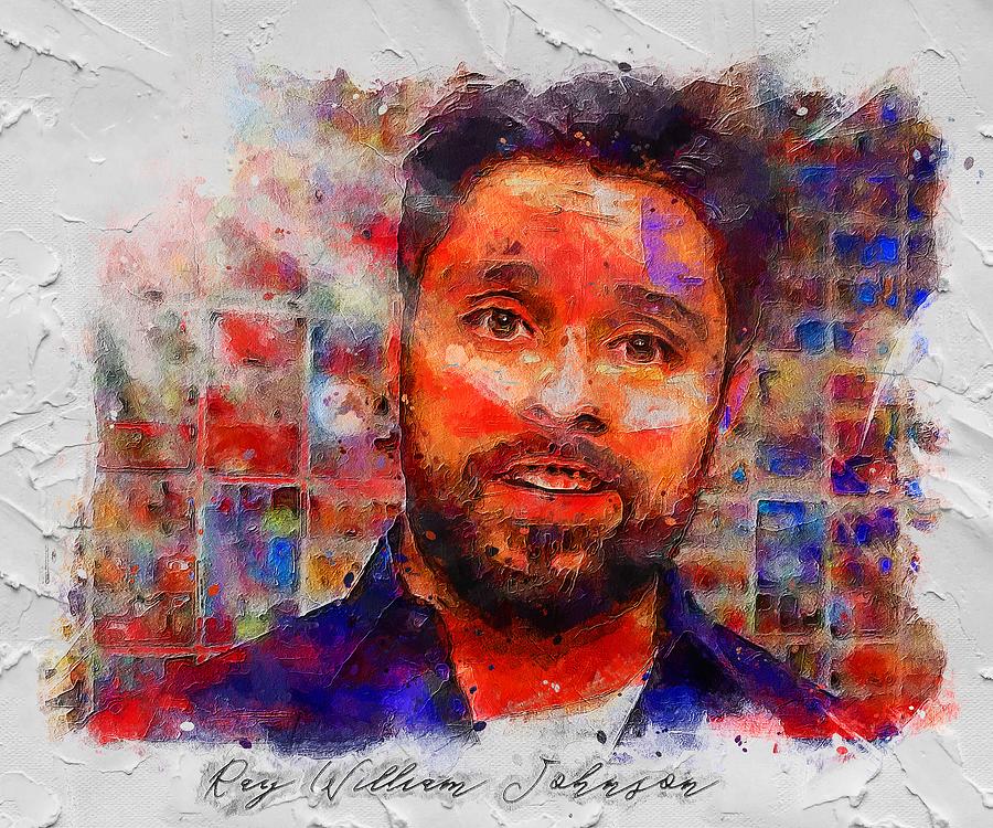 Celebrity Ray William Johnson Painting by Rosie Boehm | Fine Art America