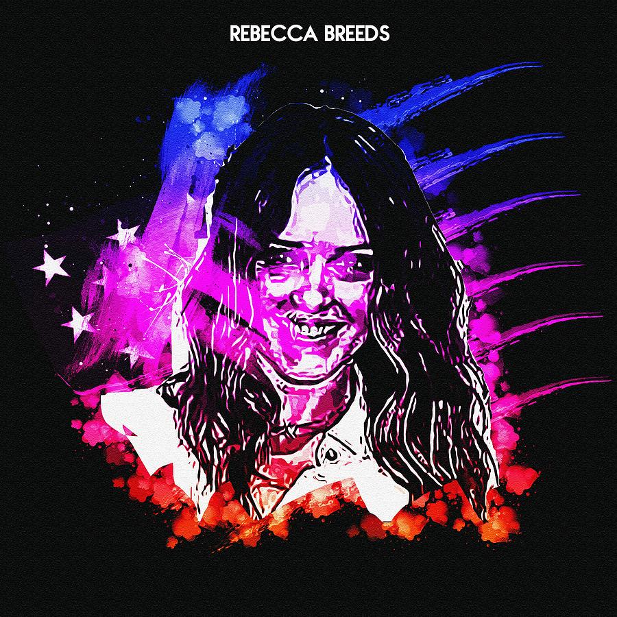 Celebrity Rebecca Breeds Mixed Media By Luettgen Vidal Pixels