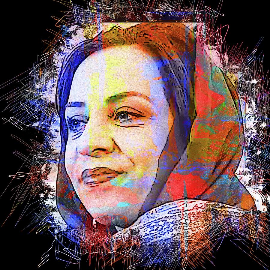 Celebrity Roya Sadat Digital Art by Walter Florine Fine Art America