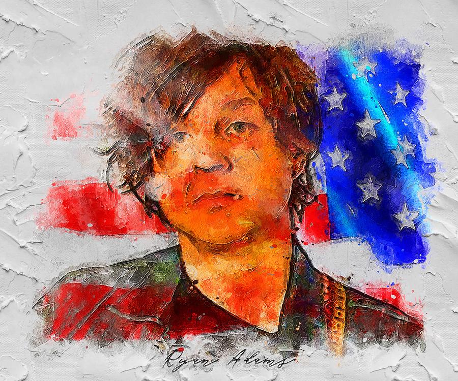 Celebrity Ryan Adams Painting By Rosie Boehm Fine Art America