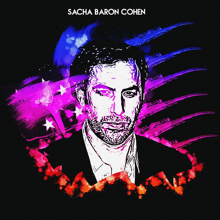 Celebrity Sacha Baron Cohen Mixed Media by Luettgen Vidal | Pixels