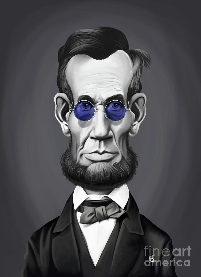 Celebrity Sunday - Abraham Lincoln Digital Art by Rob Snow