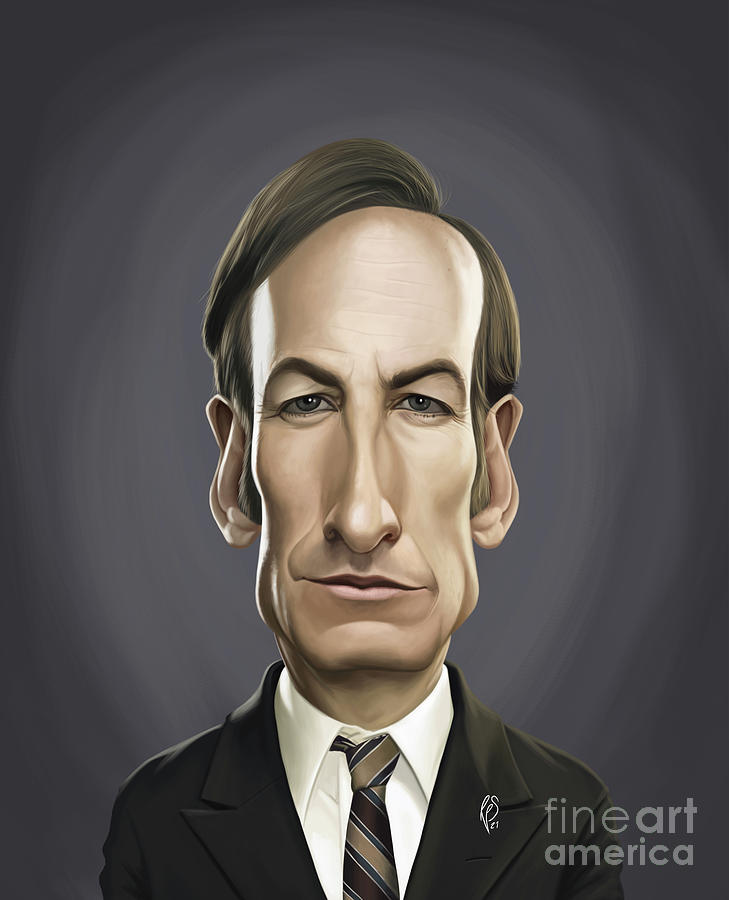 Celebrity Sunday - Bob Odenkirk Digital Art by Rob Snow