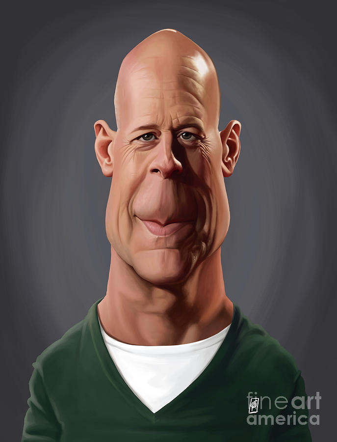 Celebrity Sunday - Bruce Willis Digital Art by Rob Snow