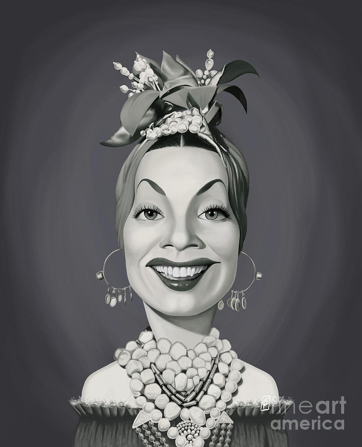 Celebrity Sunday - Carmen Miranda Digital Art by Rob Snow