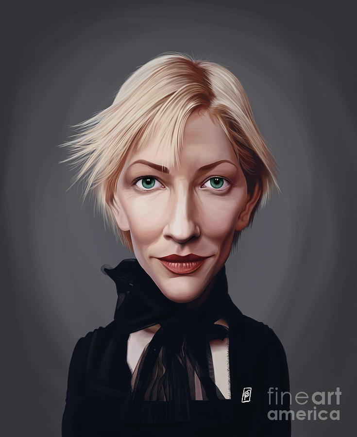 Celebrity Sunday - Cate Blanchett Digital Art by Rob Snow
