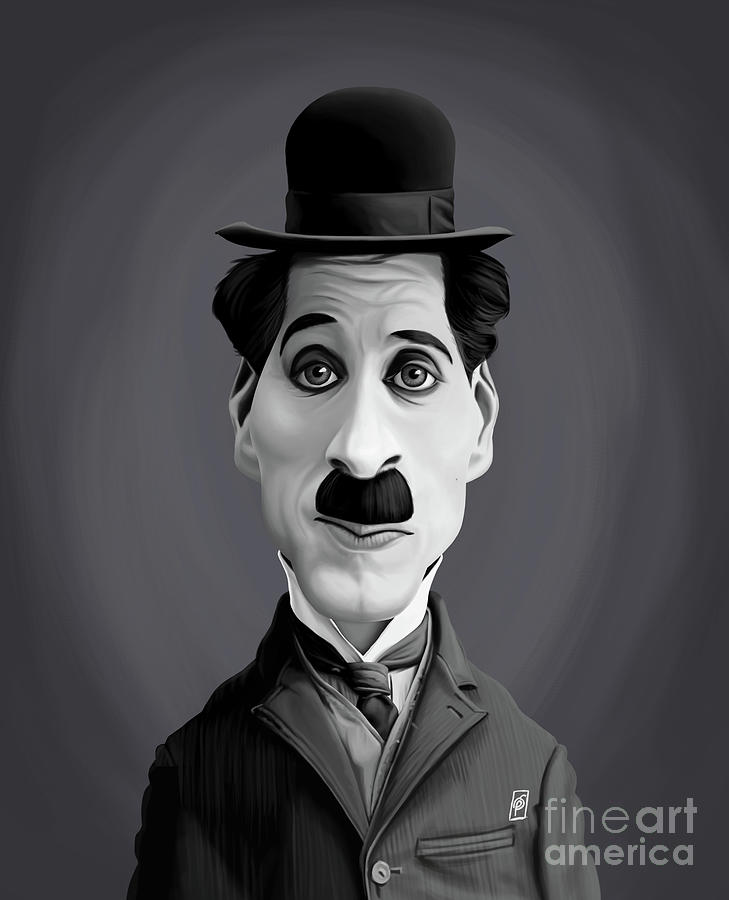 Celebrity Sunday - Charlie Chaplin Digital Art by Rob Snow