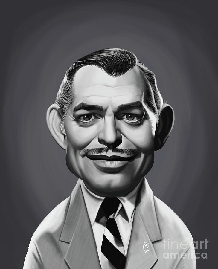 Clark Gable Digital Art - Celebrity Sunday - Clark Gable by Rob Snow
