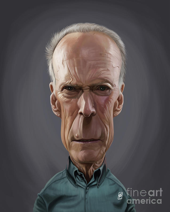 Celebrity Sunday - Clint Eastwood Digital Art by Rob Snow