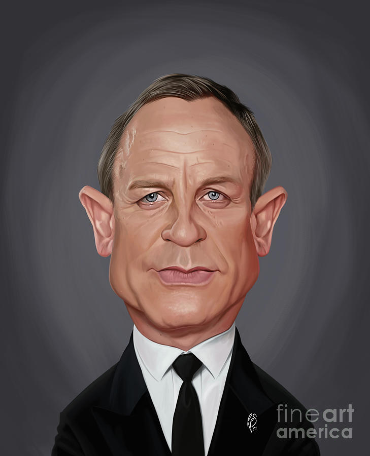 Celebrity Sunday - Daniel Craig Digital Art by Rob Snow