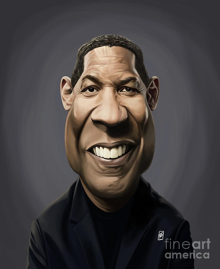 Celebrity Sunday - Denzel Washington Digital Art by Rob Snow