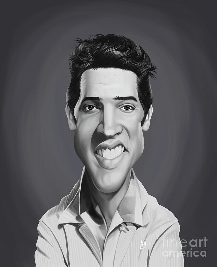 Celebrity Sunday - Elvis Presley Digital Art by Rob Snow