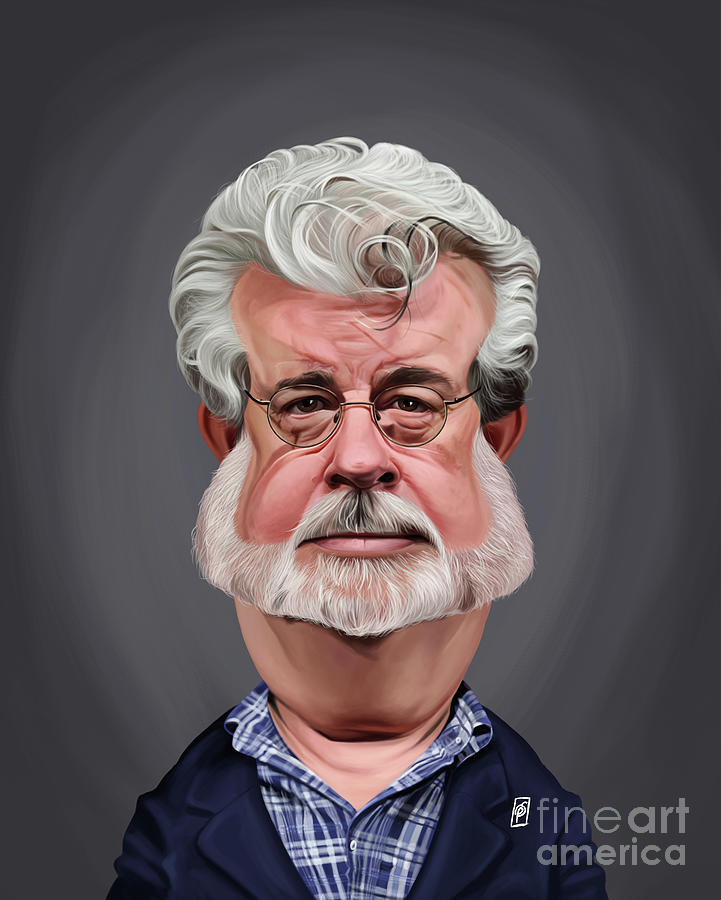Celebrity Sunday - George Lucas Digital Art by Rob Snow