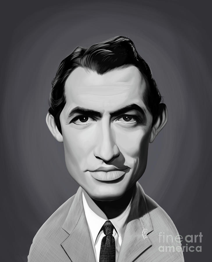 Gregory Peck Digital Art - Celebrity Sunday - Gregory Peck by Rob Snow