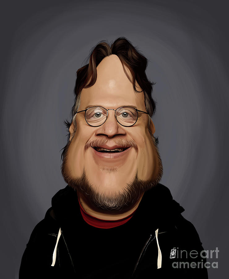 Celebrity Sunday - Guillermo Del Toro Digital Art by Rob Snow