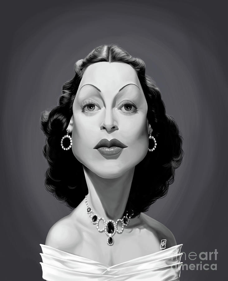Celebrity Sunday - Hedy Lamarr Digital Art by Rob Snow