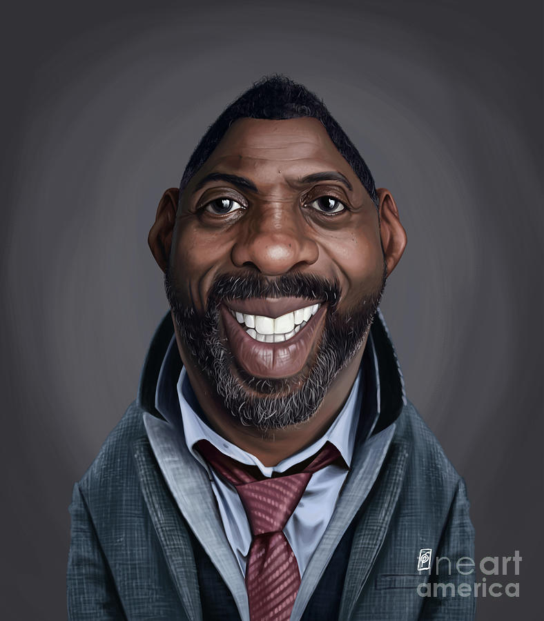 Celebrity Sunday - Idris Elba Digital Art by Rob Snow