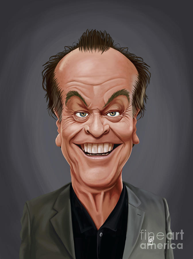 Celebrity Sunday - Jack Nicholson Digital Art by Rob Snow