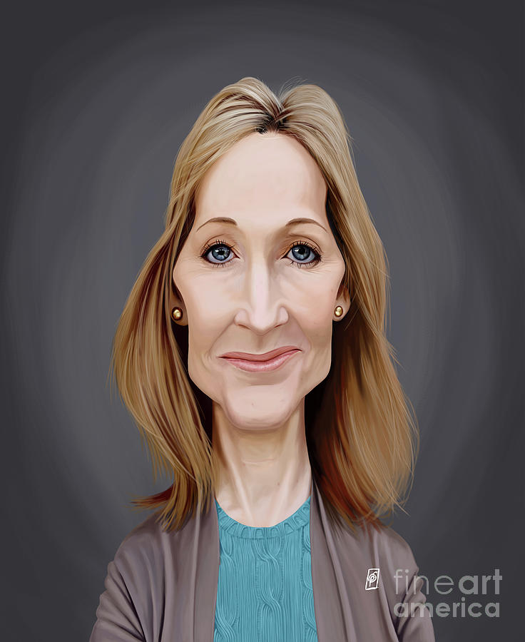 Celebrity Sunday - J.K.Rowling Digital Art by Rob Snow