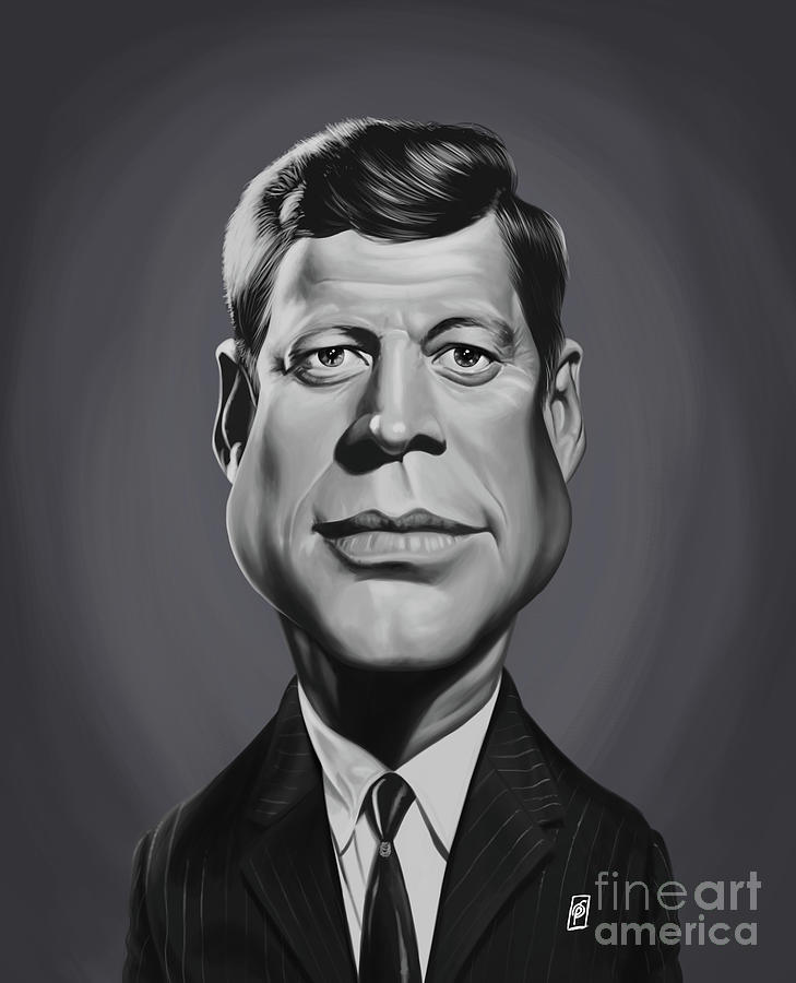 Celebrity Sunday - John F Kennedy Digital Art by Rob Snow