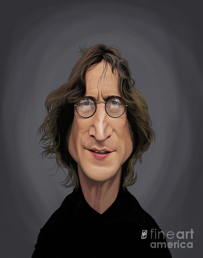 Celebrity Sunday - John Lennon Digital Art by Rob Snow