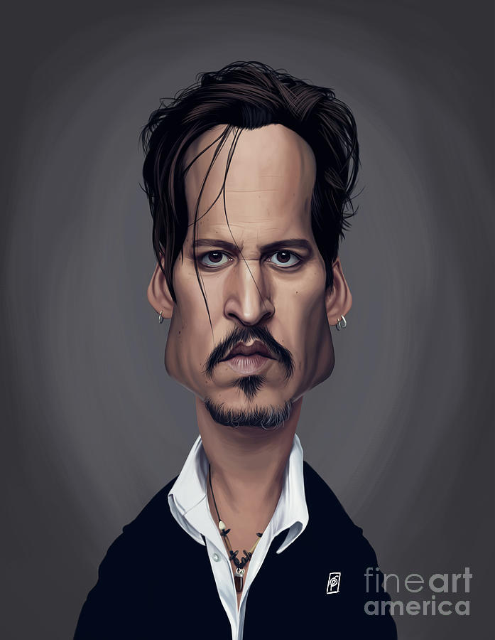 Celebrity Sunday - Johnny Depp Digital Art by Rob Snow