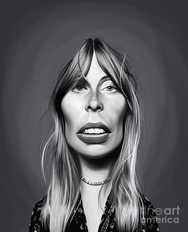 Celebrity Sunday - Joni Mitchell Digital Art by Rob Snow