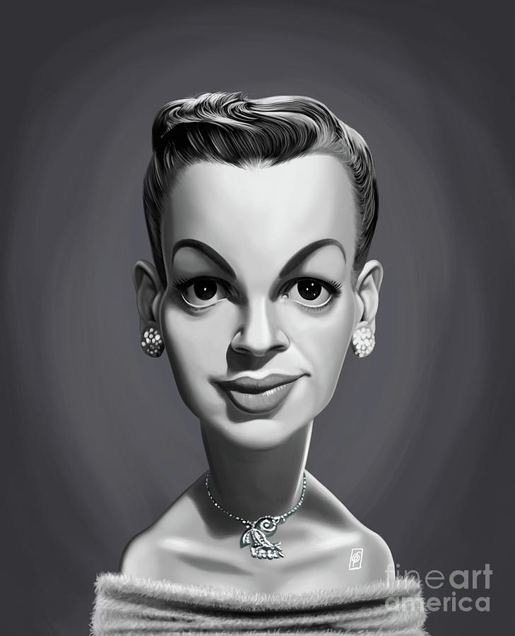 Vintage Digital Art - Celebrity Sunday - Judy Garland by Rob Snow