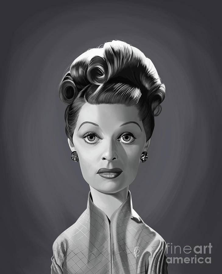Lucille Ball Digital Art - Celebrity Sunday - Lucille Ball by Rob Snow