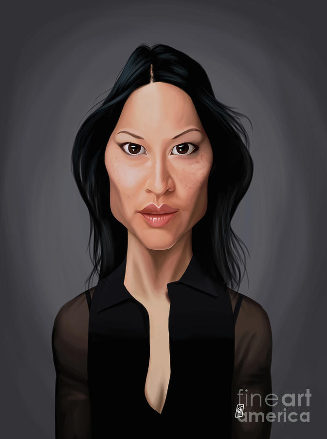 Lucy Liu Digital Art - Celebrity Sunday - Lucy Liu by Rob Snow