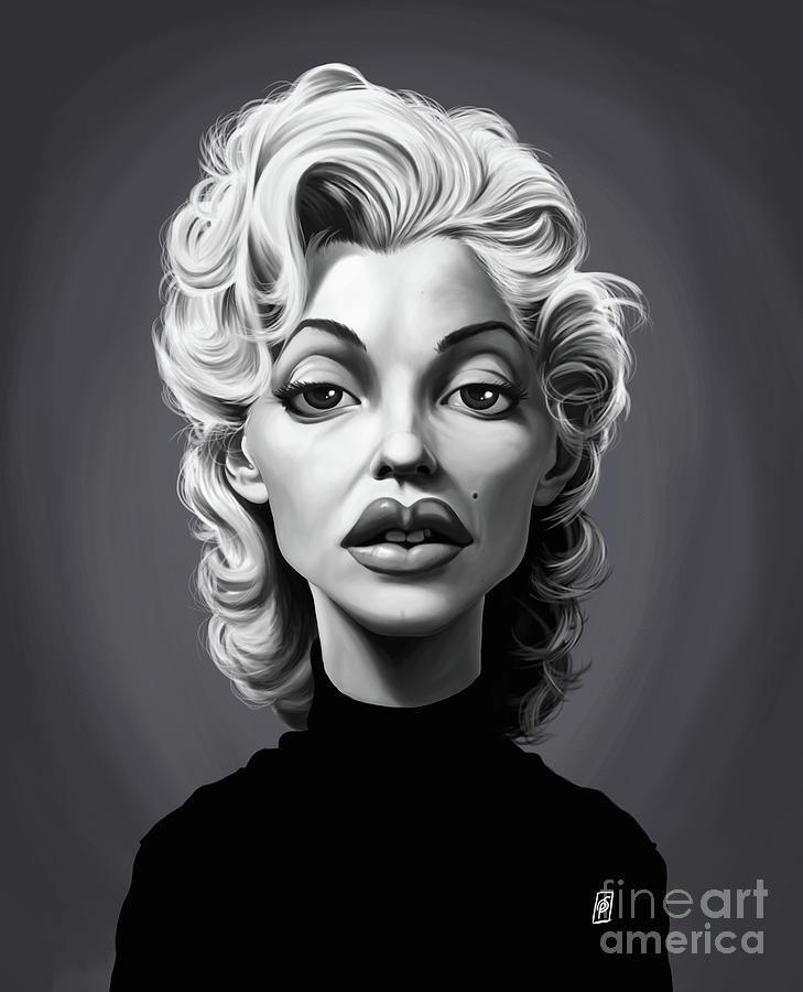 Celebrity Sunday - Marilyn Monroe Digital Art by Rob Snow