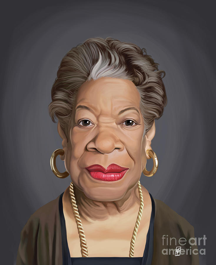 Celebrity Sunday - Maya Angelou Digital Art by Rob Snow
