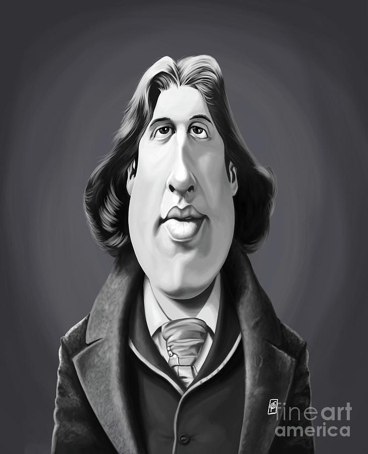 Celebrity Sunday - Oscar Wilde Digital Art by Rob Snow