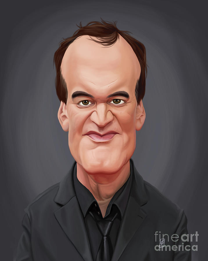 Celebrity Sunday - Quentin Tarantino Digital Art by Rob Snow