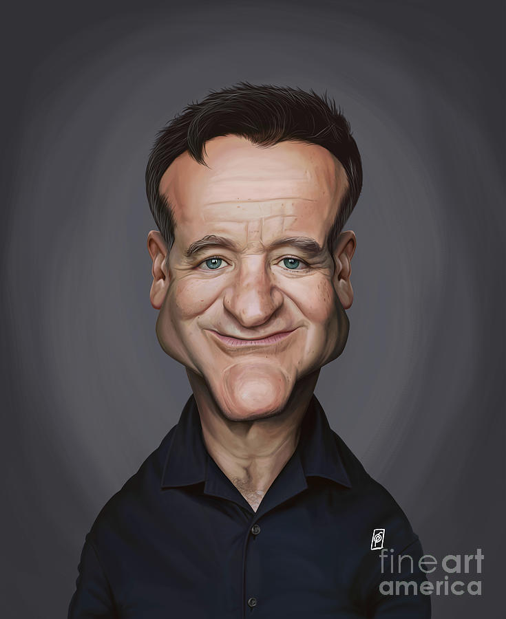 Celebrity Sunday - Robin Williams Digital Art by Rob Snow
