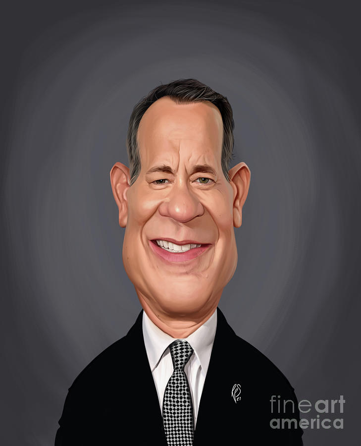 Celebrity Sunday - Tom Hanks Digital Art by Rob Snow