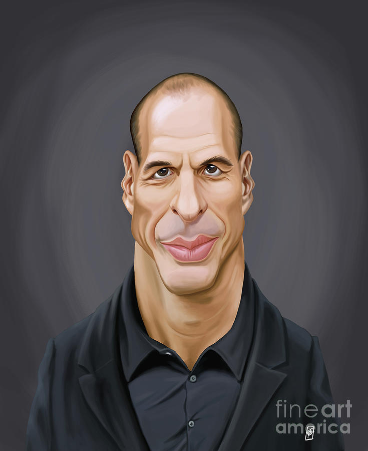 Celebrity Sunday - Yanis Varoufakis Digital Art by Rob Snow