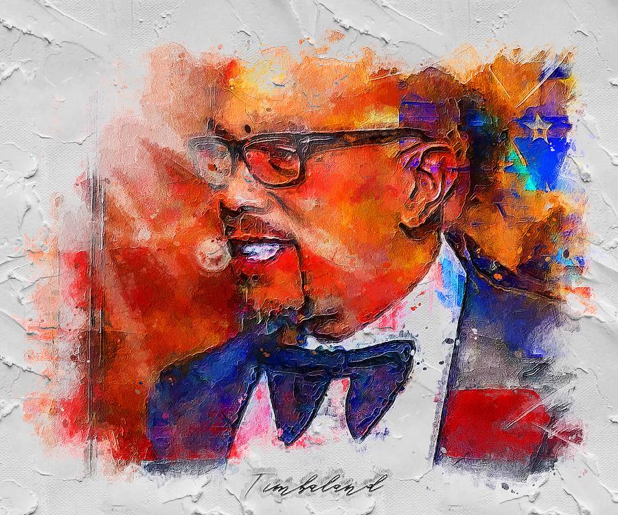 Celebrity Timbaland Painting by Rosie Boehm | Fine Art America