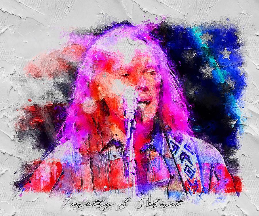 Celebrity Timothy B Schmit Painting By Rosie Boehm | Fine Art America