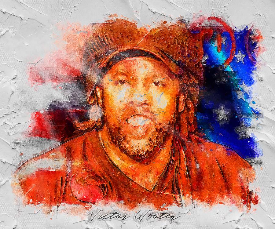 Celebrity Victor Wooten Painting by Rosie Boehm | Fine Art America