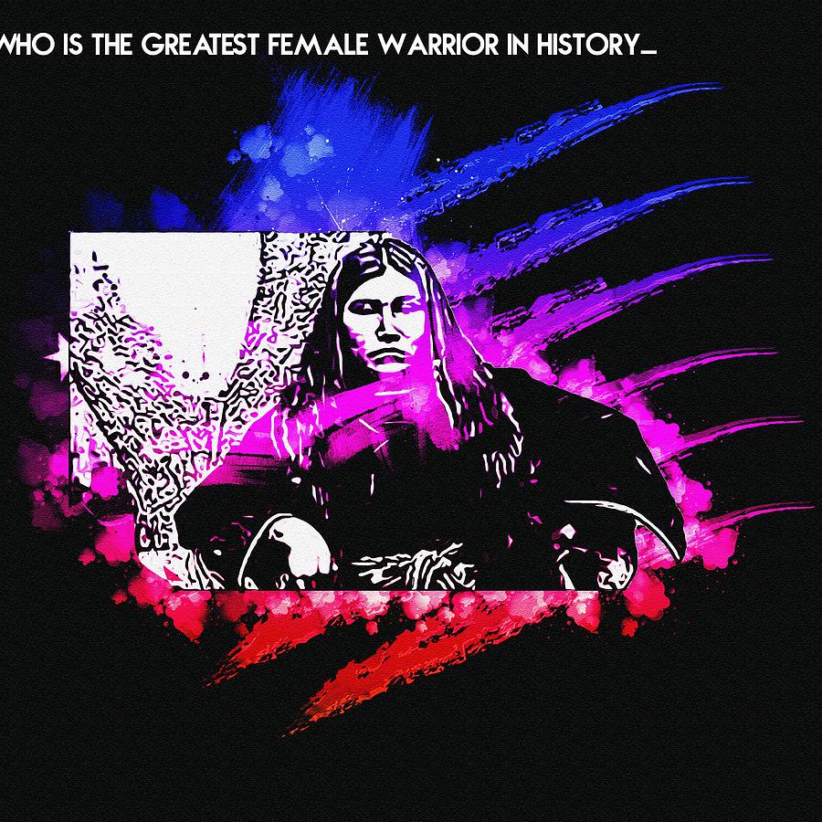 celebrity-who-is-the-greatest-female-warrior-in-history-mixed-media-by