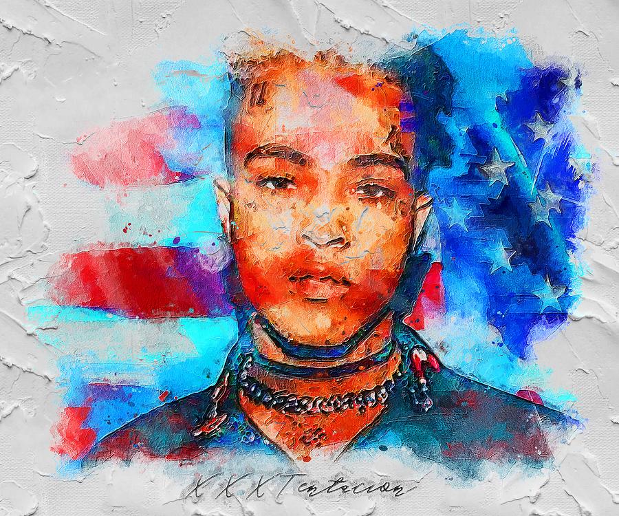 Celebrity XXXTentacion Painting By Rosie Boehm - Pixels